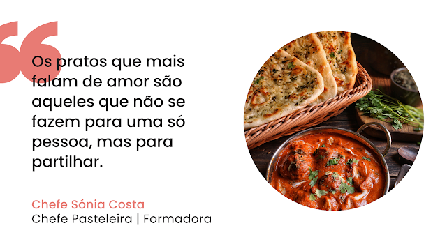 Prato de comida reconfortante servido para partilha, representando a ideia de que cozinhar com amor é cozinhar para mais do que uma pessoa.